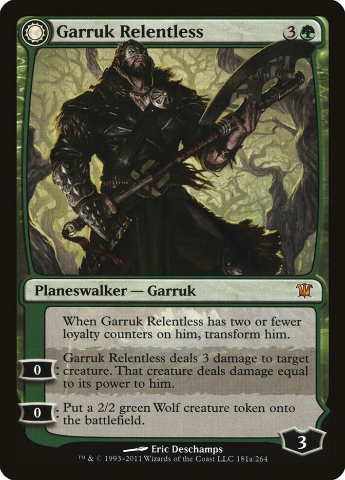 Garruk Relentless // Garruk, the Veil-Cursed [Innistrad] | Card Merchant Takapuna