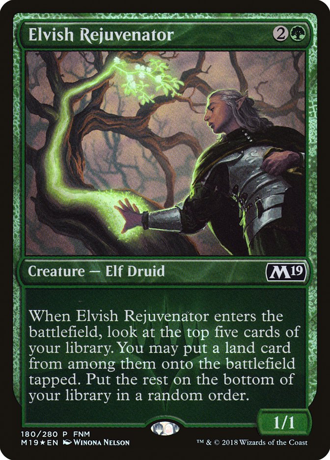 Elvish Rejuvenator (FNM) [Core Set 2019 Promos] | Card Merchant Takapuna