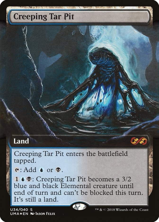 Creeping Tar Pit (Topper) [Ultimate Masters Box Topper] | Card Merchant Takapuna