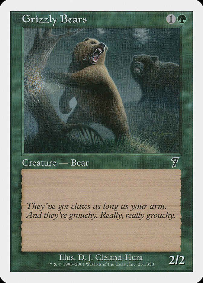 Grizzly Bears [Seventh Edition] | Card Merchant Takapuna