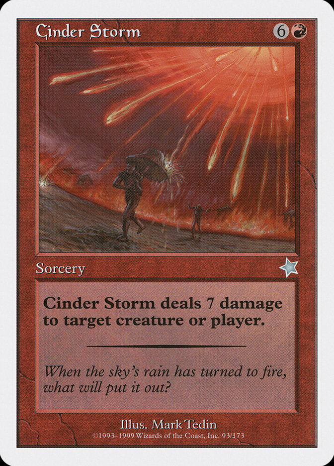 Cinder Storm [Starter 1999] | Card Merchant Takapuna