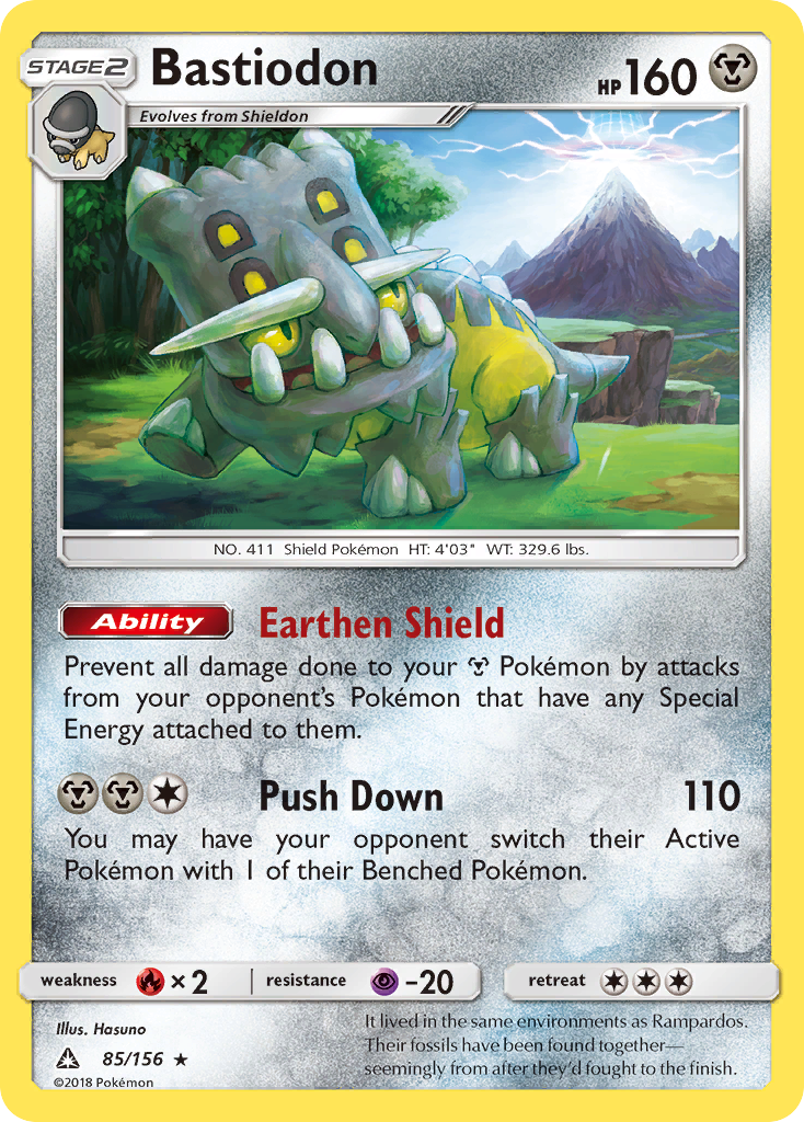 Bastiodon (85/156) [Sun & Moon: Ultra Prism] | Card Merchant Takapuna