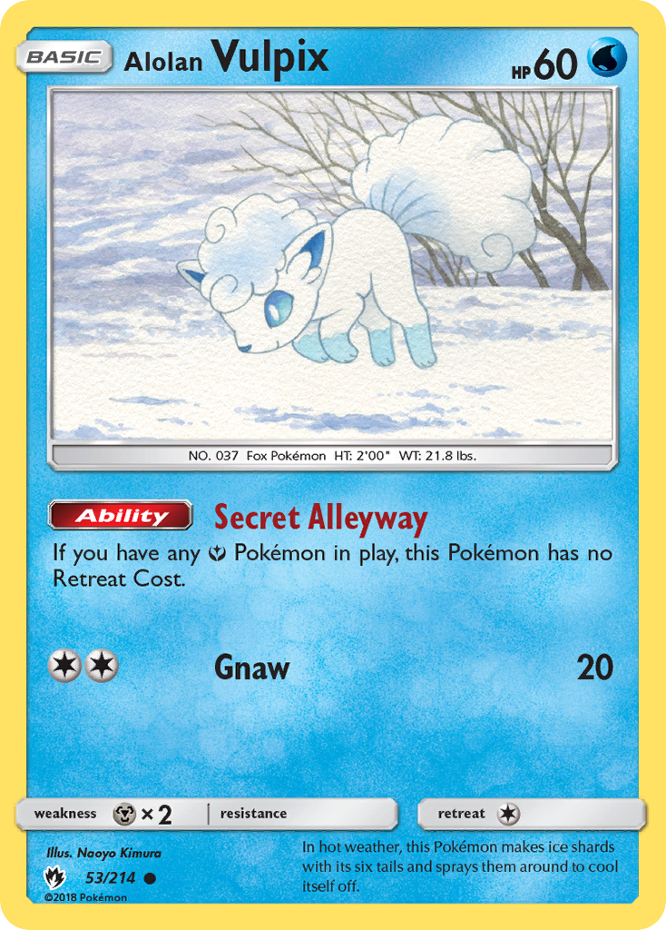 Alolan Vulpix (53/214) [Sun & Moon: Lost Thunder] | Card Merchant Takapuna