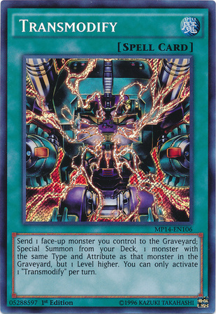 Transmodify [MP14-EN106] Secret Rare | Card Merchant Takapuna