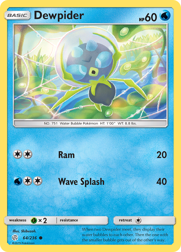 Dewpider (64/236) [Sun & Moon: Cosmic Eclipse] | Card Merchant Takapuna