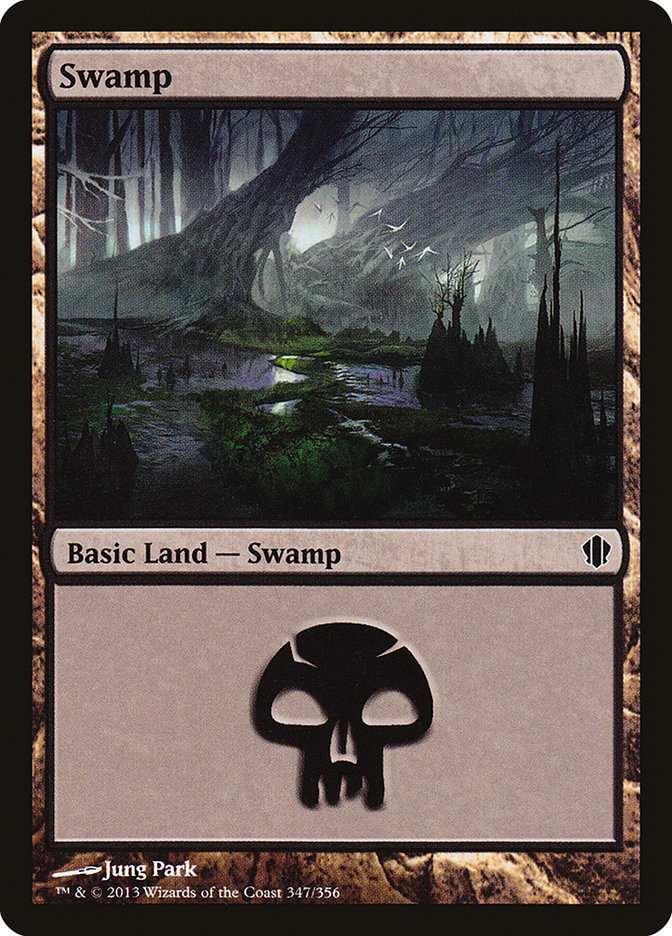 Swamp (347) [Commander 2013] | Card Merchant Takapuna