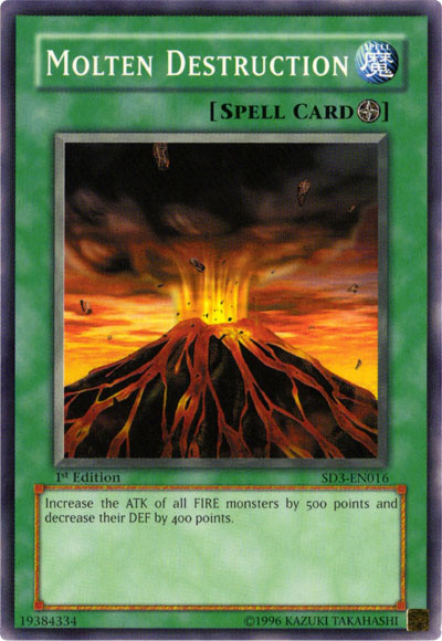 Molten Destruction [SD3-EN016] Common | Card Merchant Takapuna