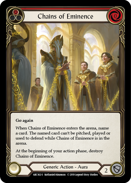 Chains of Eminence [ARC162-S] (Arcane Rising)  1st Edition Rainbow Foil | Card Merchant Takapuna