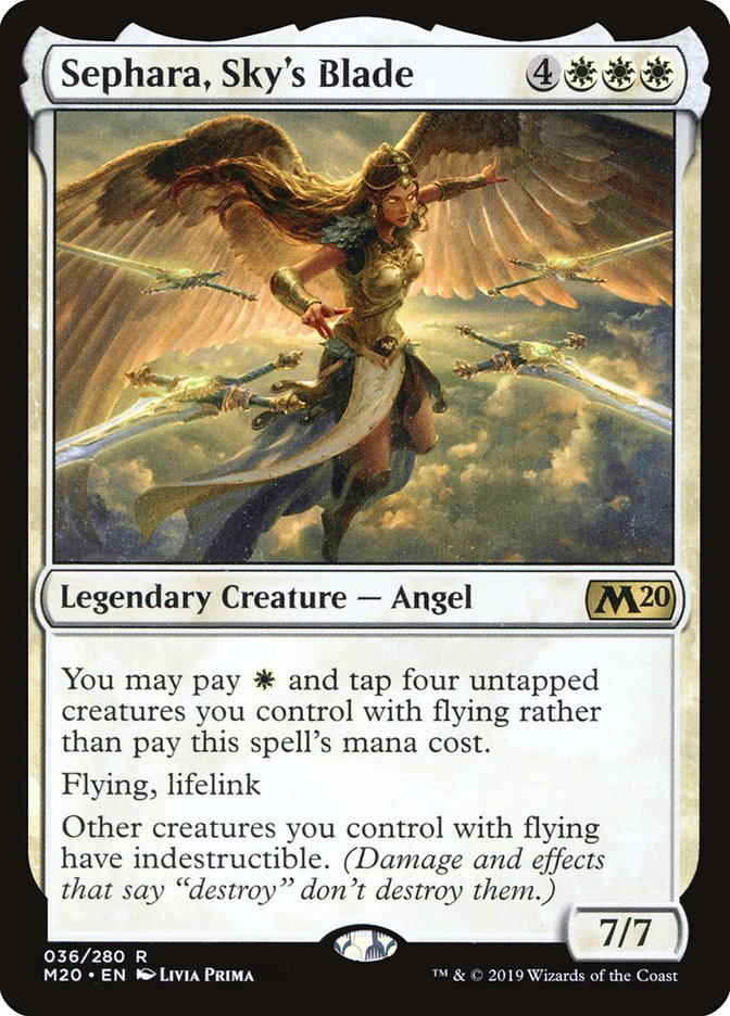 Sephara, Sky's Blade [Core Set 2020] | Card Merchant Takapuna