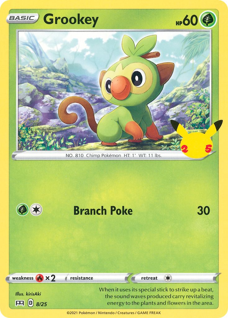 Grookey (8/25) [McDonald's 25th Anniversary] | Card Merchant Takapuna