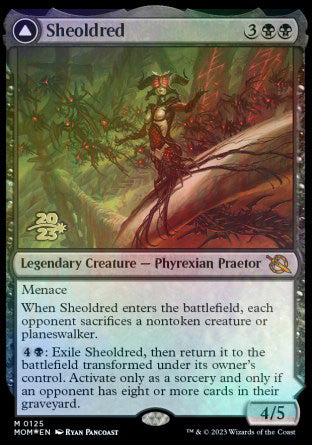 Sheoldred // The True Scriptures [March of the Machine Prerelease Promos] | Card Merchant Takapuna