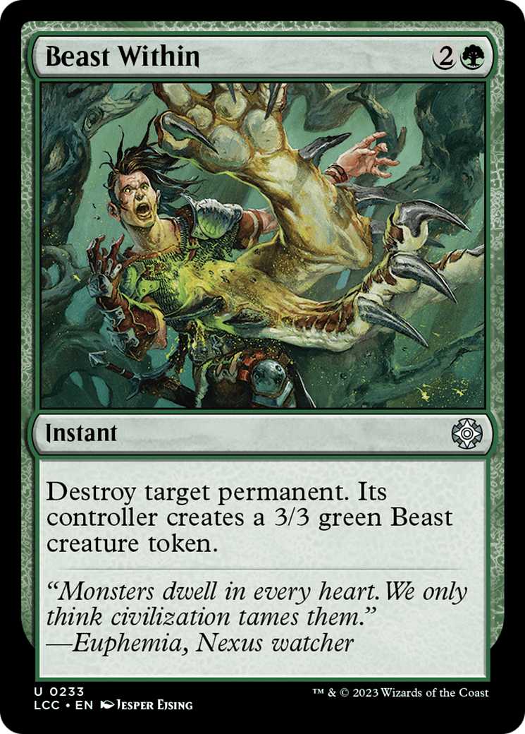 Beast Within [The Lost Caverns of Ixalan Commander] | Card Merchant Takapuna