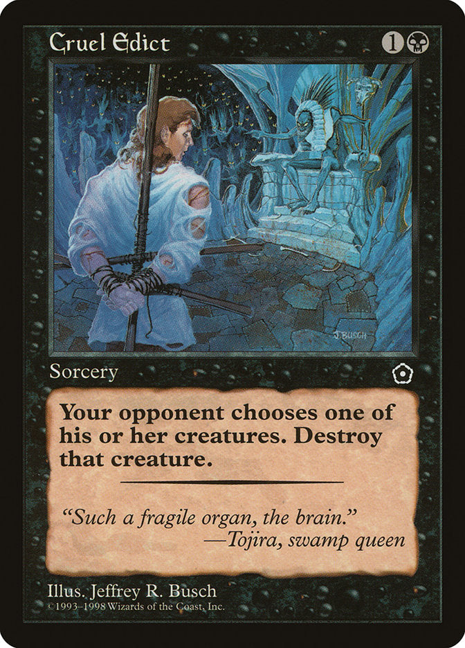 Cruel Edict [Portal Second Age] | Card Merchant Takapuna