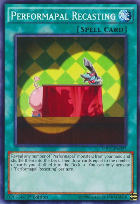 Performapal Recasting [MP16-EN023] Common | Card Merchant Takapuna