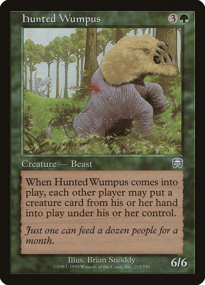 Hunted Wumpus [Mercadian Masques] | Card Merchant Takapuna