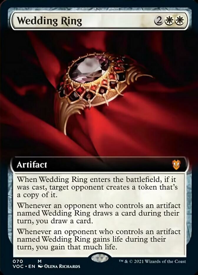 Wedding Ring (Extended Art) [Innistrad: Crimson Vow Commander] | Card Merchant Takapuna