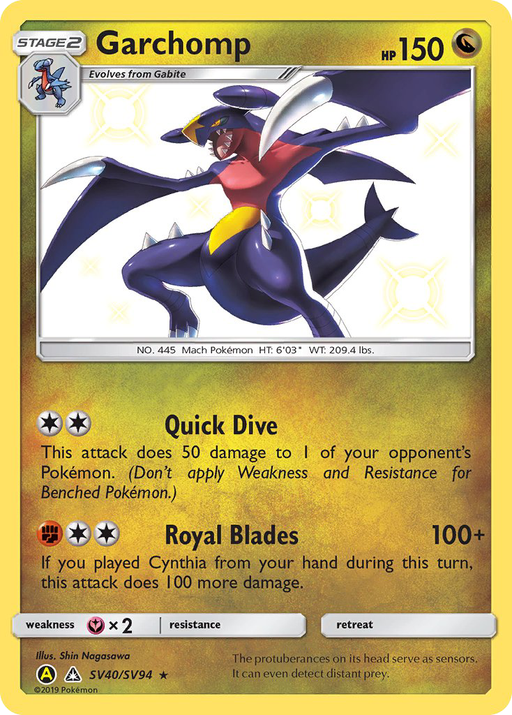 Garchomp (SV40/SV94) [Sun & Moon: Hidden Fates - Shiny Vault] | Card Merchant Takapuna