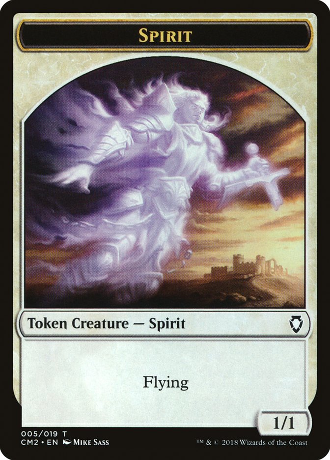 Spirit Token [Commander Anthology Volume II Tokens] | Card Merchant Takapuna