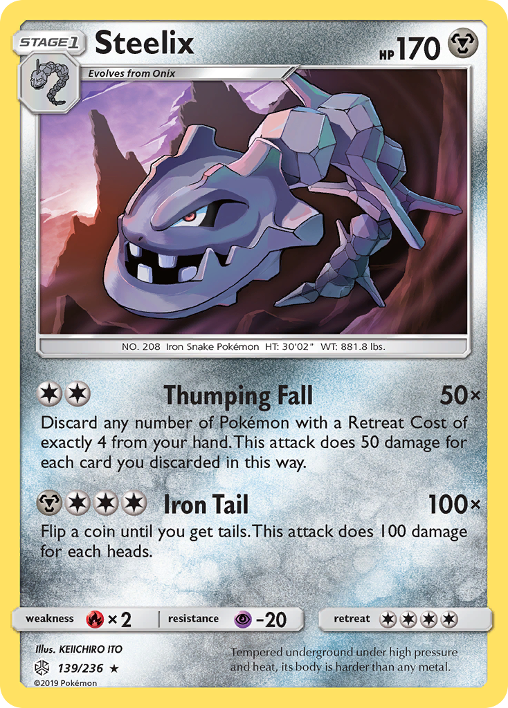 Steelix (139/236) [Sun & Moon: Cosmic Eclipse] | Card Merchant Takapuna