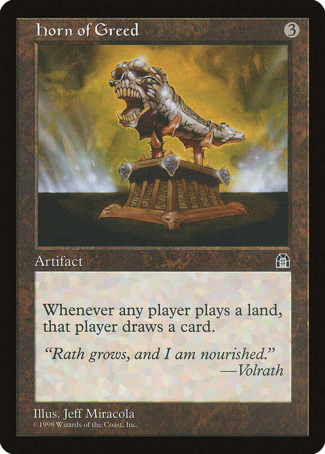 Horn of Greed [Stronghold] | Card Merchant Takapuna