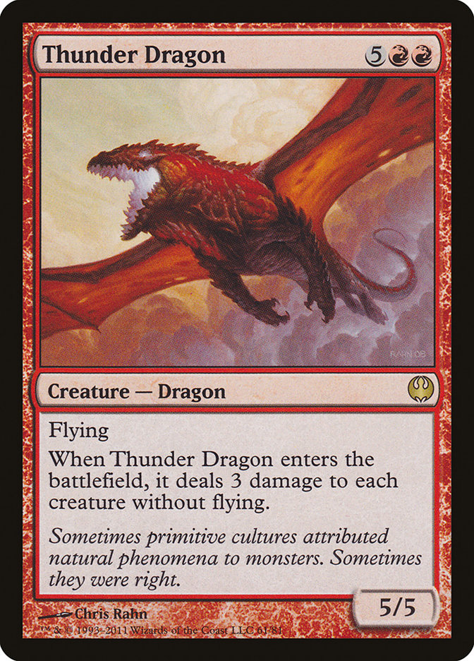 Thunder Dragon [Duel Decks: Knights vs. Dragons] | Card Merchant Takapuna