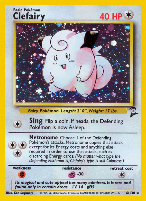 Clefairy (6/130) [Base Set 2] | Card Merchant Takapuna