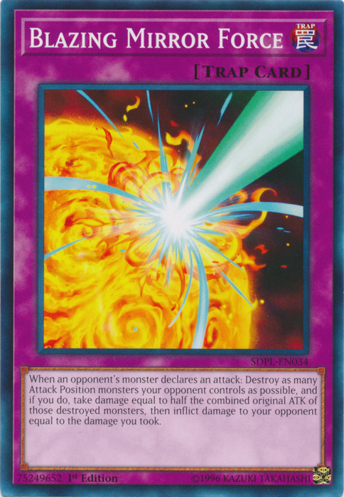 Blazing Mirror Force [SDPL-EN034] Common | Card Merchant Takapuna