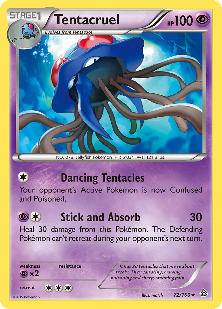 Tentacruel (72/160) [XY: Primal Clash] | Card Merchant Takapuna