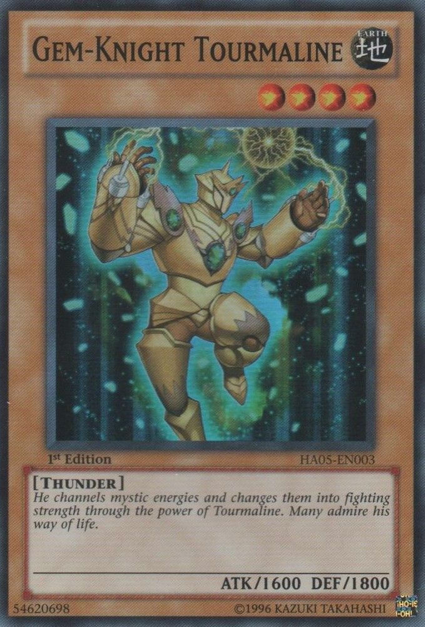 Gem-Knight Tourmaline [HA05-EN003] Super Rare | Card Merchant Takapuna