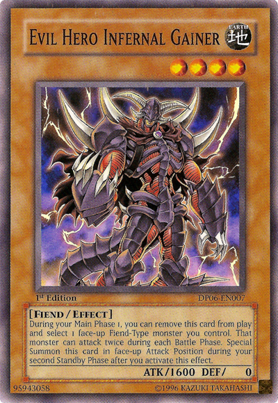 Evil Hero Infernal Gainer [DP06-EN007] Common | Card Merchant Takapuna