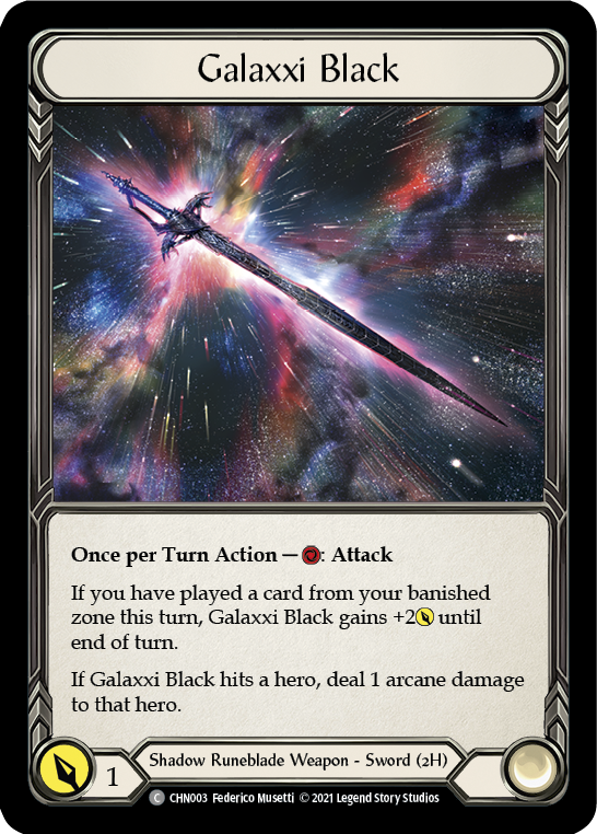 Galaxxi Black [CHN003] (Monarch Chane Blitz Deck) | Card Merchant Takapuna