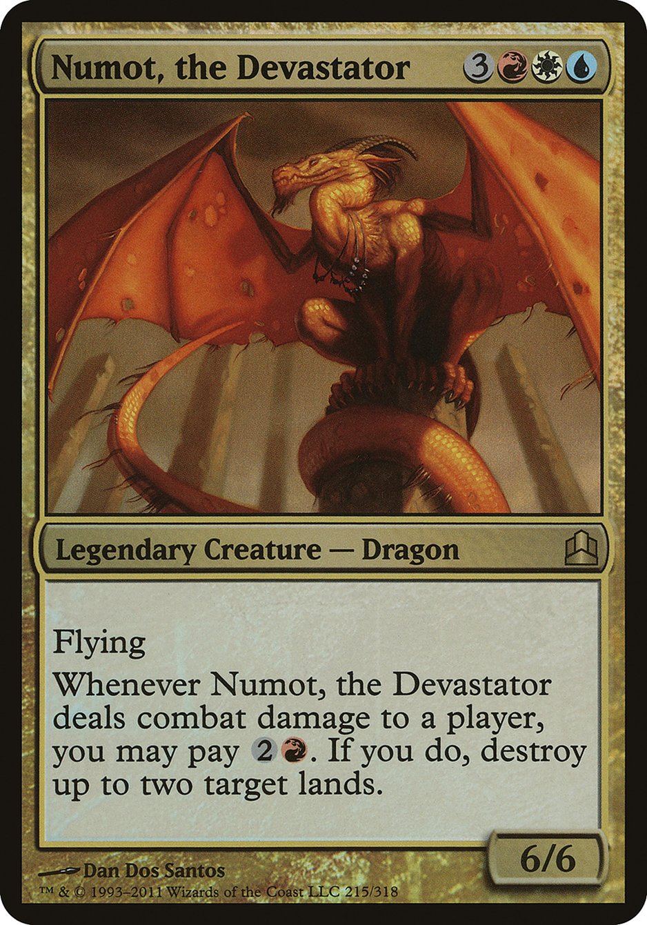 Numot, the Devastator (Oversized) [Commander 2011 Oversized] | Card Merchant Takapuna