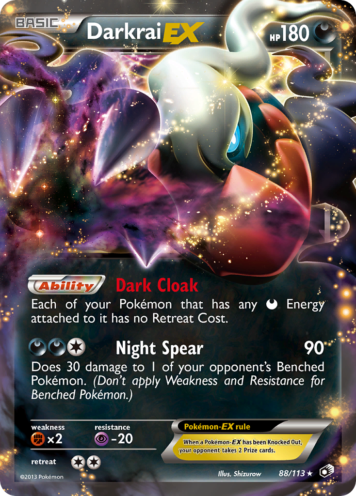 Darkrai EX (88/113) [Black & White: Legendary Treasures] | Card Merchant Takapuna