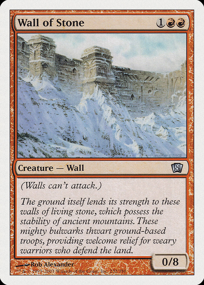 Wall of Stone [Eighth Edition] | Card Merchant Takapuna