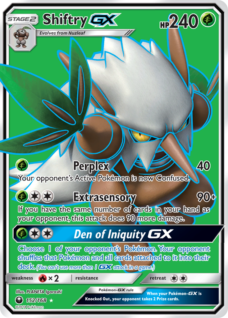 Shiftry GX (152/168) [Sun & Moon: Celestial Storm] | Card Merchant Takapuna