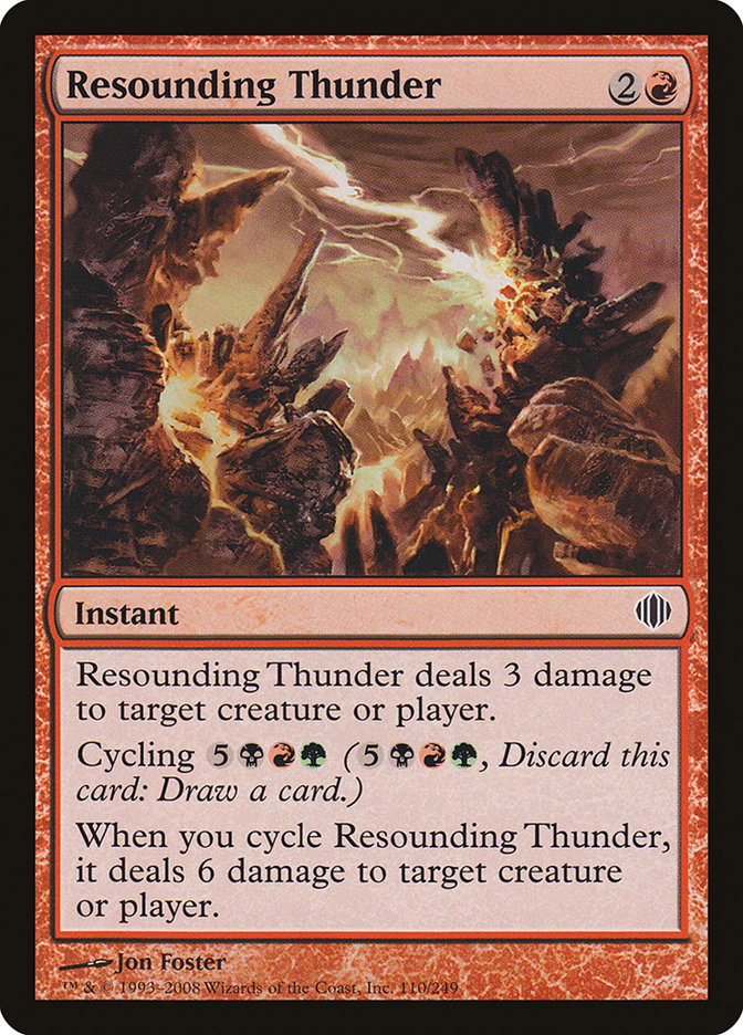 Resounding Thunder [Shards of Alara] | Card Merchant Takapuna