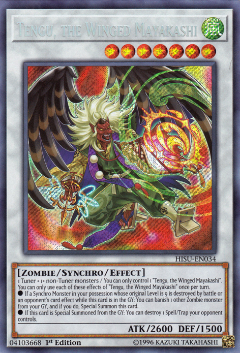 Tengu, the Winged Mayakashi [HISU-EN034] Secret Rare | Card Merchant Takapuna