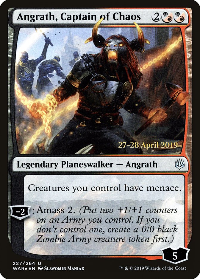 Angrath, Captain of Chaos [War of the Spark Prerelease Promos] | Card Merchant Takapuna