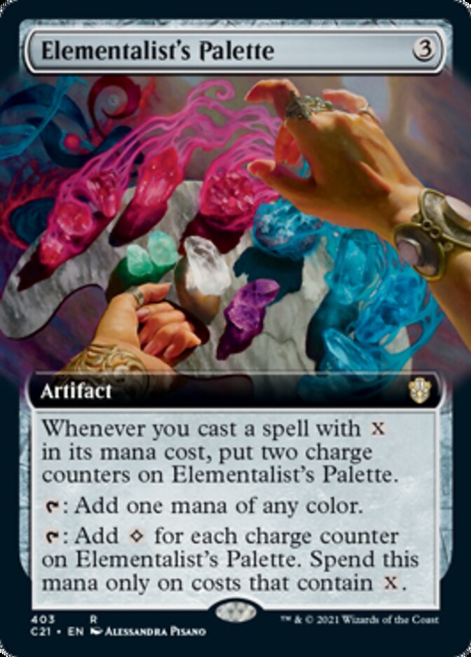 Elementalist's Palette (Extended Art) [Commander 2021] | Card Merchant Takapuna