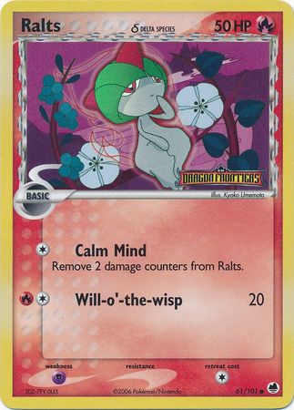 Ralts (61/101) (Delta Species) (Stamped) [EX: Dragon Frontiers] | Card Merchant Takapuna