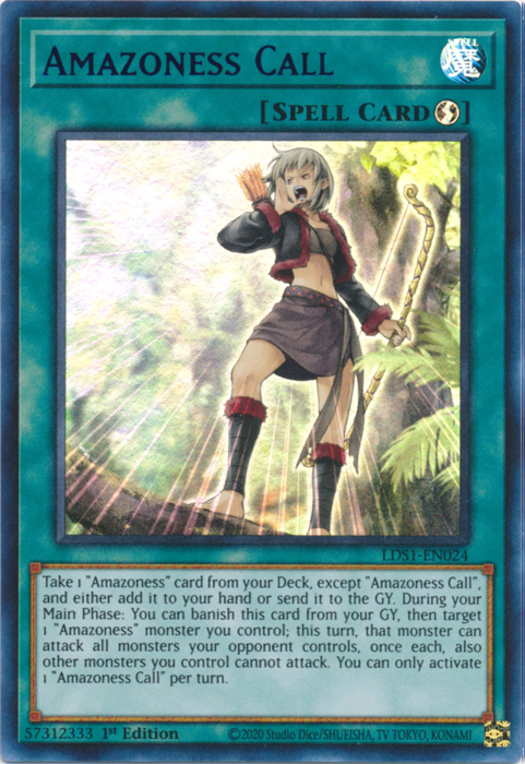 Amazoness Call (Blue) [LDS1-EN024] Ultra Rare | Card Merchant Takapuna