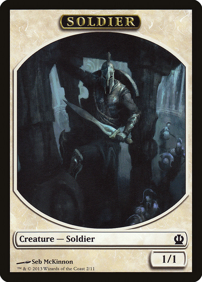 Soldier Token (2/11) [Theros Tokens] | Card Merchant Takapuna