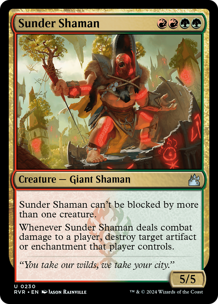 Sunder Shaman [Ravnica Remastered] | Card Merchant Takapuna