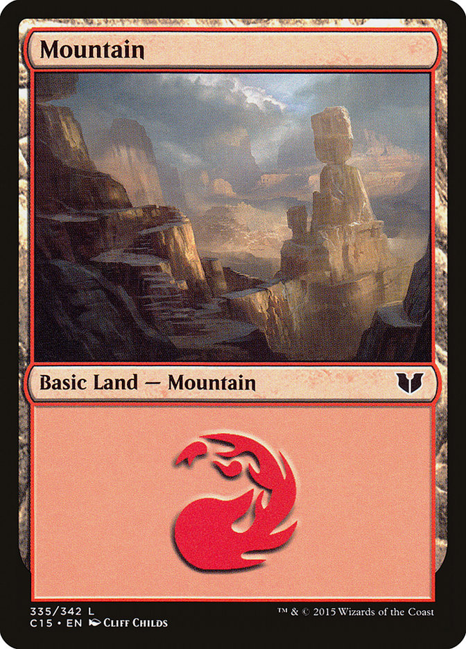 Mountain (335) [Commander 2015] | Card Merchant Takapuna