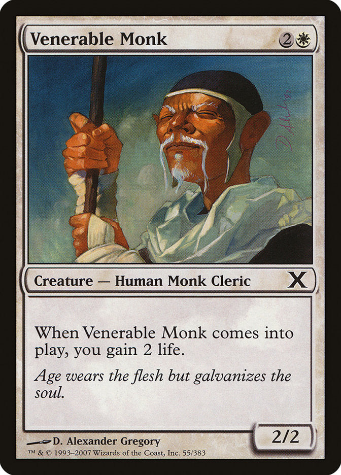 Venerable Monk [Tenth Edition] | Card Merchant Takapuna