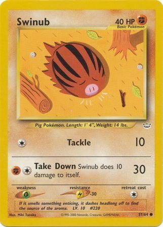 Swinub (57/64) [Neo Revelation Unlimited] | Card Merchant Takapuna