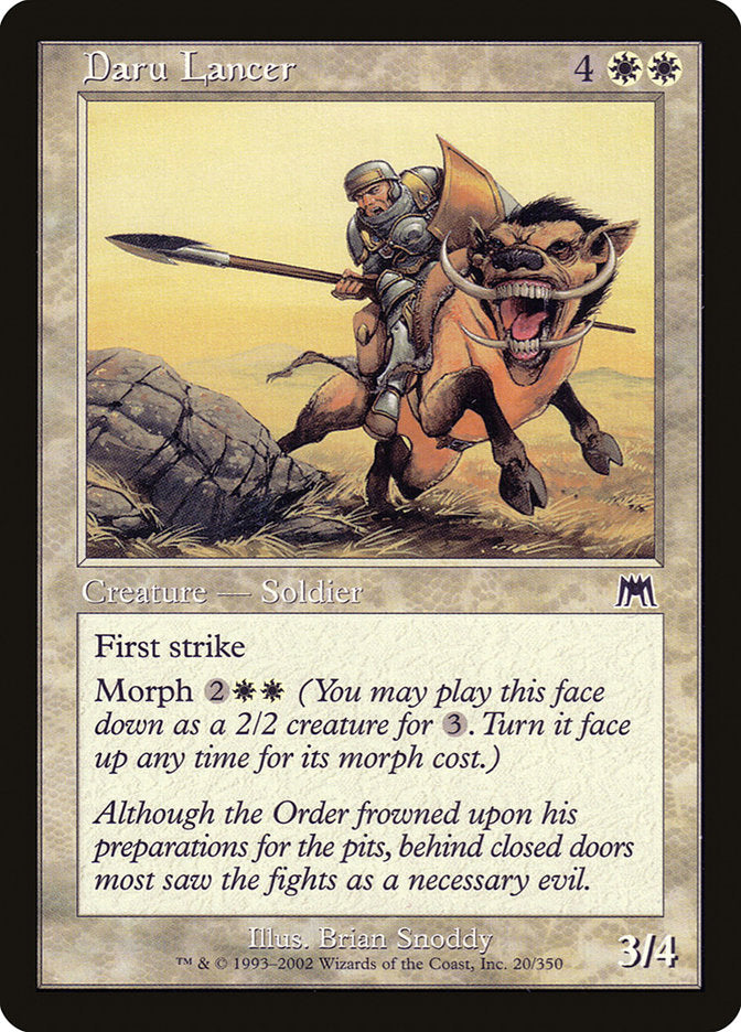 Daru Lancer [Onslaught] | Card Merchant Takapuna