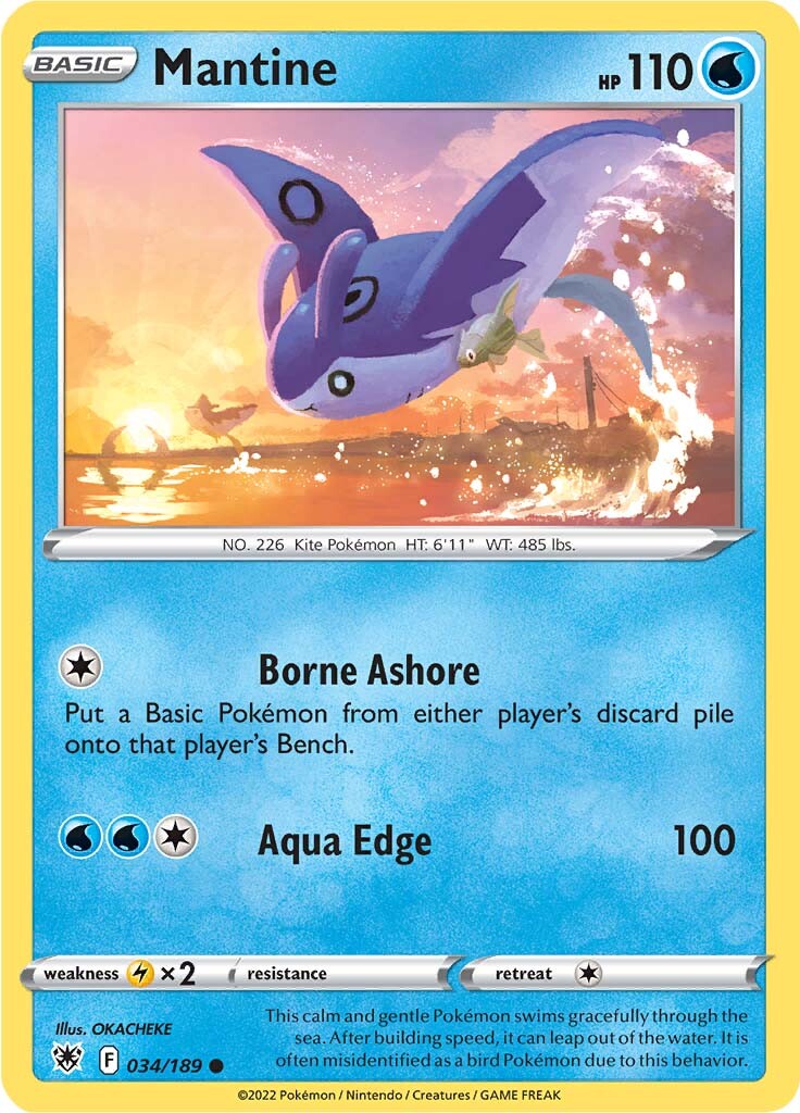 Mantine (034/189) [Sword & Shield: Astral Radiance] | Card Merchant Takapuna