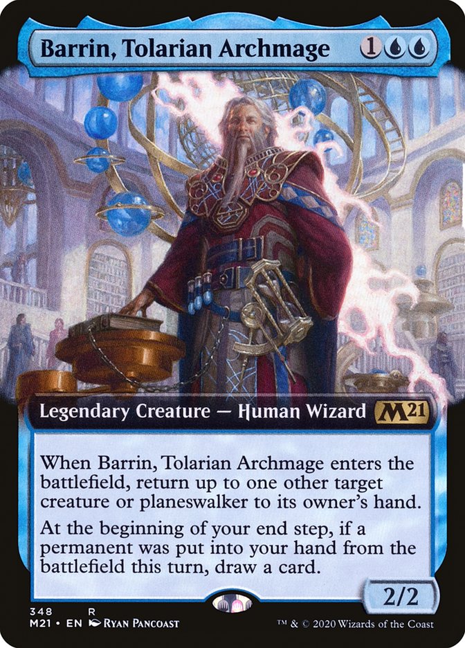 Barrin, Tolarian Archmage (Extended Art) [Core Set 2021] | Card Merchant Takapuna