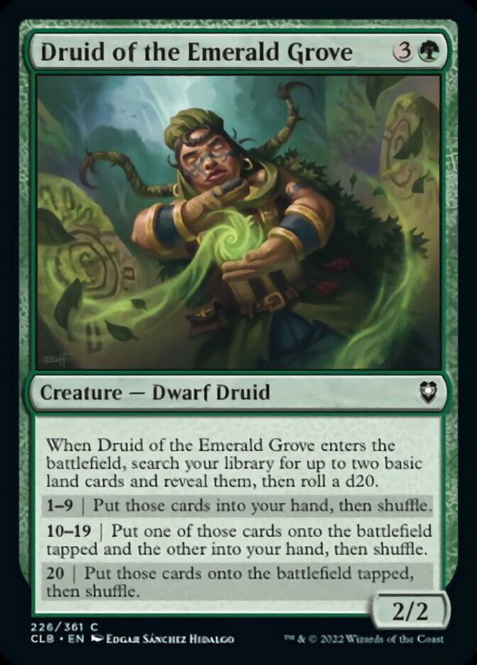 Druid of the Emerald Grove [Commander Legends: Battle for Baldur's Gate] | Card Merchant Takapuna